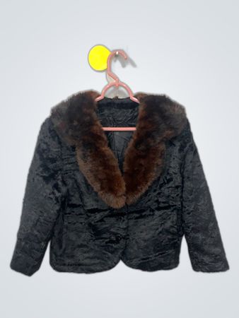 Black Fur Collar Jacket