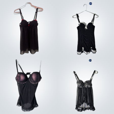 Babydoll romântico Y2K