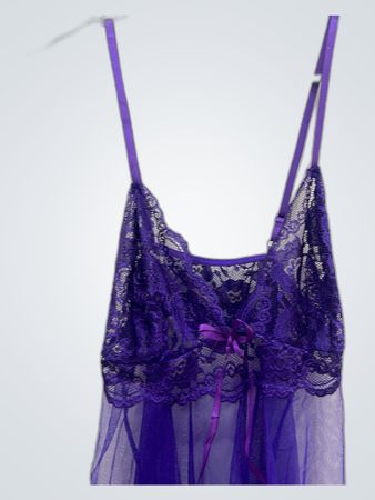 Purple Lace Slip Dress