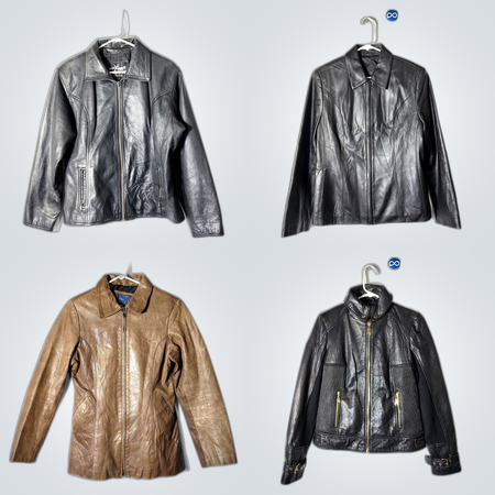 Vestes en cuir Y2K intéressantes