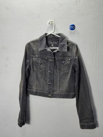 Miss Me Cropped Denim Jacket