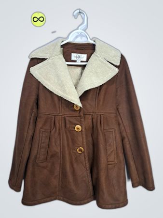 Donatella Brown Shearling Jacket