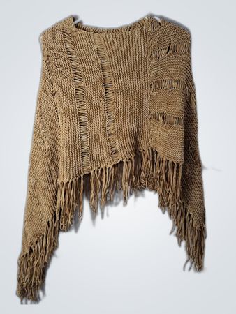 Fringed Poncho Vest