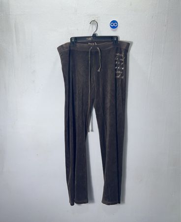 Juicy Couture Grey Velour Track Pants
