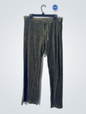 Juicy Couture Olive Velour Track Pants