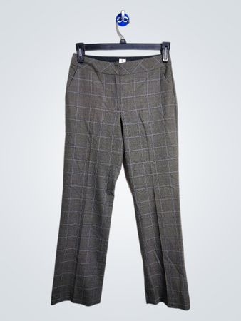 Calças de Vestido Xadrez Talbots