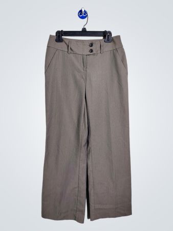 Pants with pinstripe pattern and two buttons