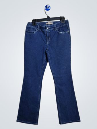 「Chico's レディース ブルーブーツカットジーンズ」