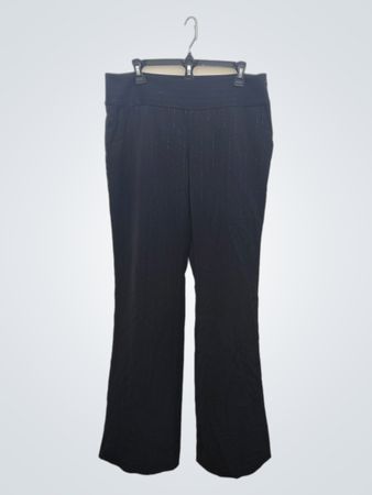 INC International Concepts Damen schwarze Nadelstreifen Schlaghose Größe 12