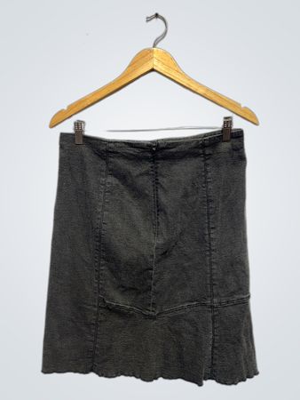 Gray A-Line Skirt