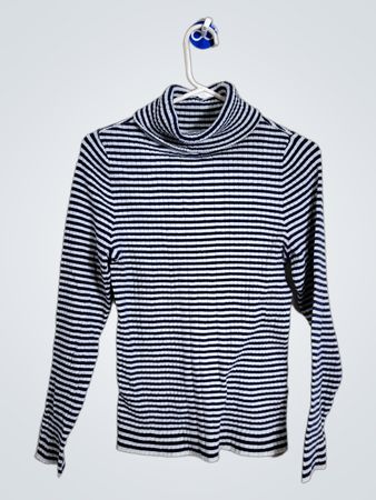 Croft & Barrow Gestreifter Rollkragenpullover