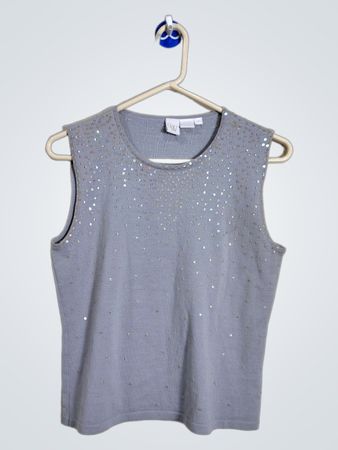 GW Women's Sequin Sleeveless Sweater