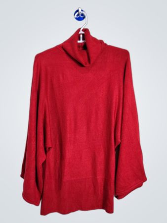 BCBGMAXAZRIA Red Turtleneck Sweater