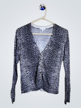 Cardigan à imprimé léopard New York & Company