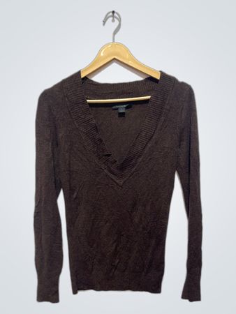 Express Long-Sleeve V-Neck Sweater