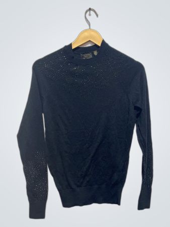 Pull en maille noir orné Ted Baker