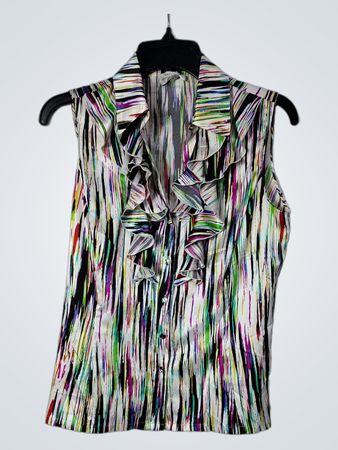 Tahari Petite Ärmellose Bluse