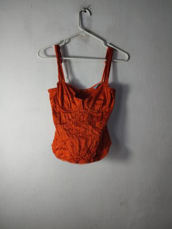 Top de Corpete Laranja Marciano