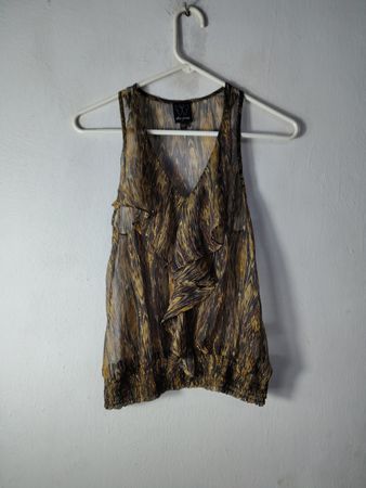 Tank top sin mangas con estampado burnout de Ella Moss para mujer
