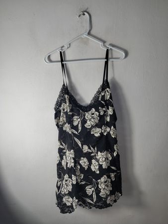 Secret Treasures Women's Floral Lace Trim Cami
