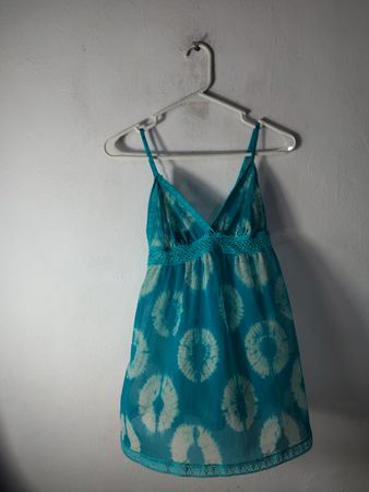 Regata Tie-Dye Azul e Branco