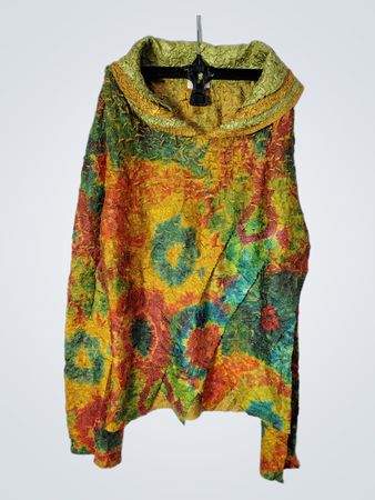 DHI Women's Colorful Textured Tunic Top