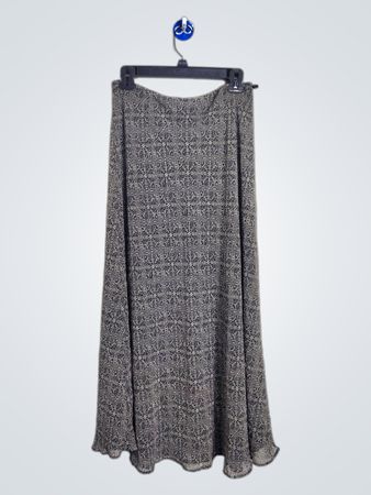 East 5th Gonna Maxi Nera Stampata da Donna