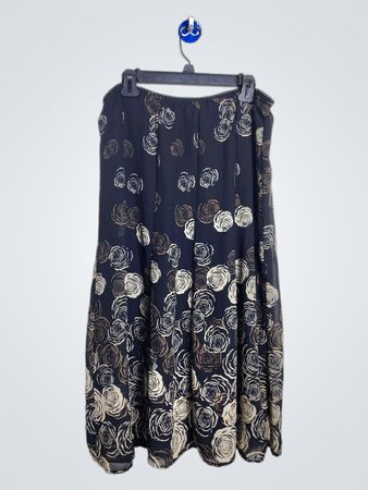 JM Collection Floral Maxi Skirt