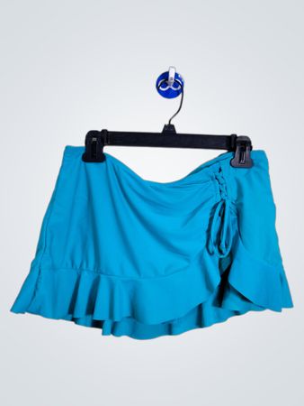 Catalina Women's Blue Ruffle Swim Skirt