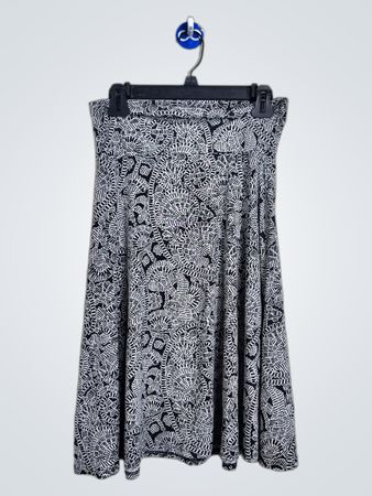 Falda de patrón en blanco y negro de Lularoe