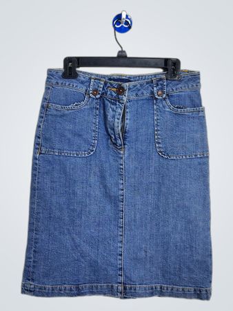 Boden Denim Midi Skirt