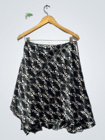 Jupe à motifs noire et blanche Shein