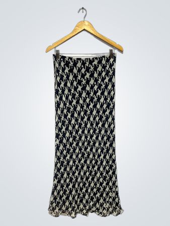 Falda Midi de Imprimir Pied de Poule de Karen Kane Lifestyle