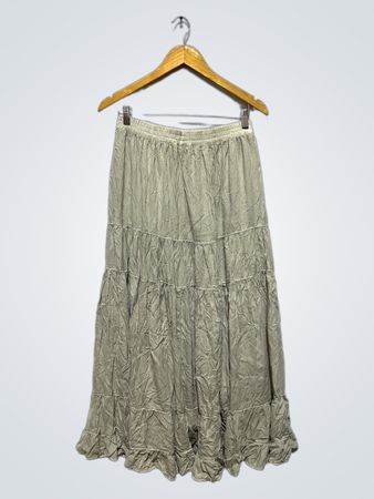 「American Eagle Tiered Maxi Skirt」