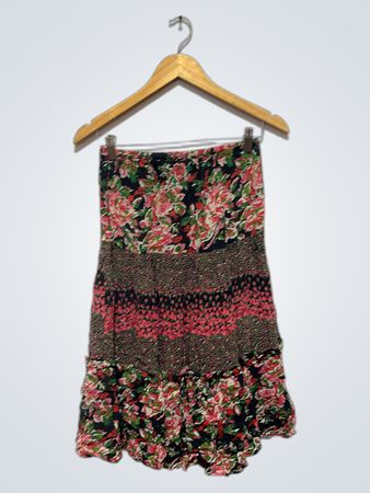 Falda de capas floral