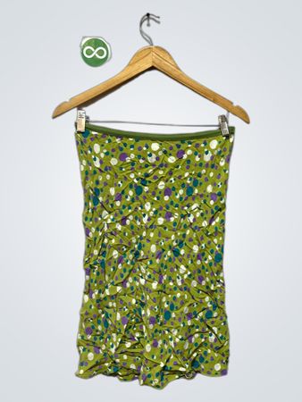 Loco Linda Green Floral Tube Top