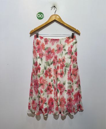 COVINGTON Blumenmuster Midi-Rock
