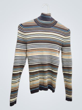 Gap Rollkragen Streifen Strickpullover