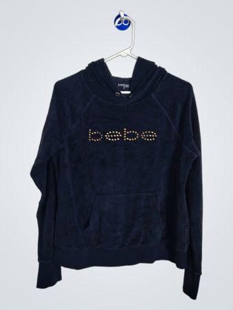 Hoodie Velours Bebe avec logo clouté