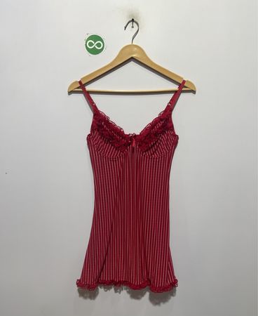 La Vie en Rose Red Striped Cami Top