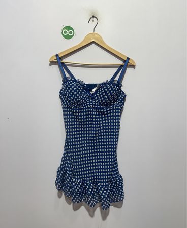 「Rampage Blue Polka Dot Cami Top」