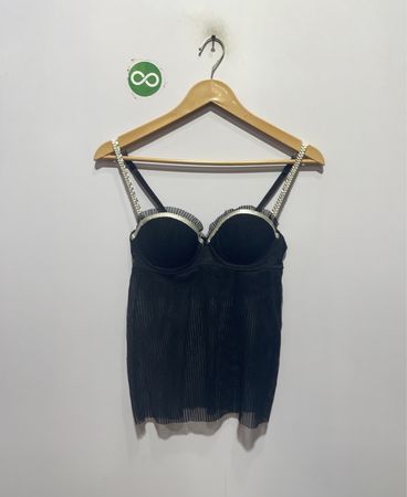 Roselle La Vie en Rose Black Camisole