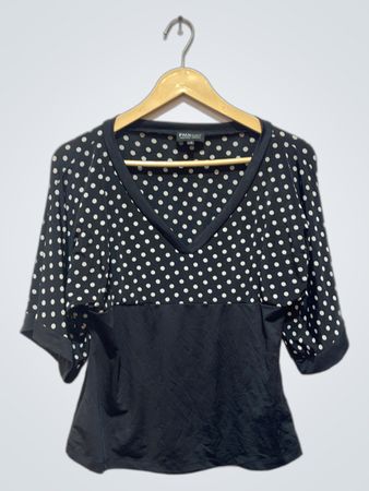 FMXstretch Polka Dot and Black Top