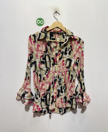 Blusa estampada Essentials by Milano para mujer