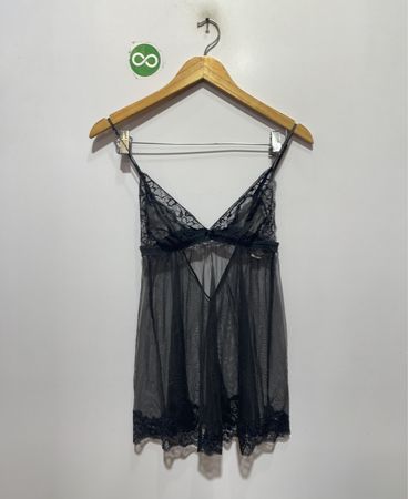 「Victoria's Secret ブラックレースベビードールランジェリー」
