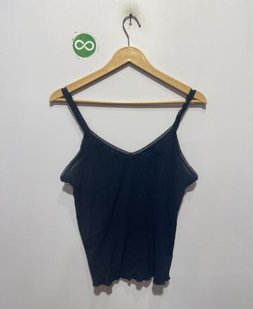 JK Intimates Black Lace Trim Cami