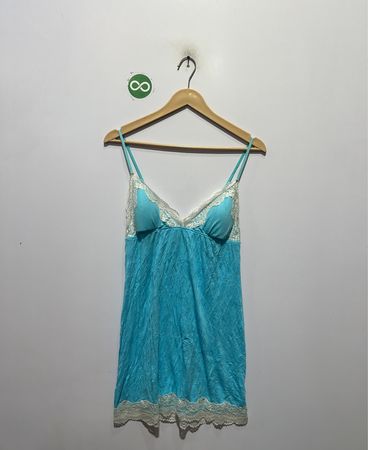 In Bloom by Jonquil Blue Lace Trim Slip