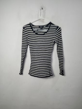 「Style & Co. Petite ストライプ 長袖トップ」