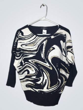 Suéter con estampado de mármol Alfani