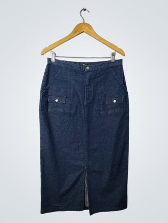 Lee Denim Cargo Maxi Skirt